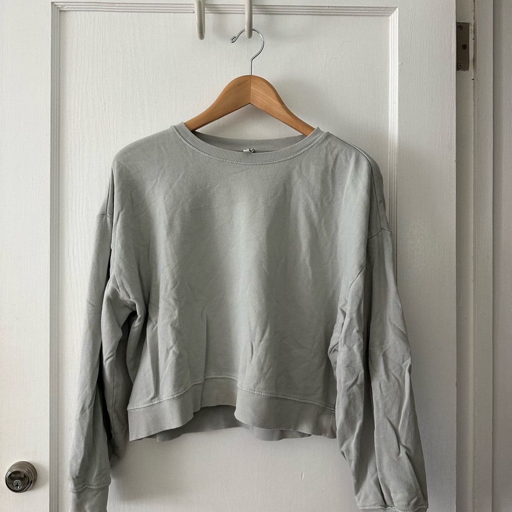 Z Supply Gray Crop Sweatshirt